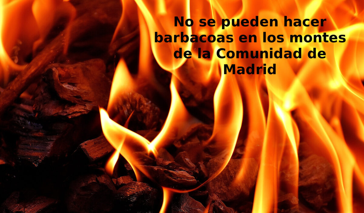 No se pueden hacer barbacoas en los montes de la Comunidad de Madrid